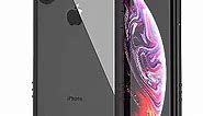 5.8-Inch iPhone Xs (2018) and iPhone X 5.8 Inch (2017) Case Azure Full-Body Transparent Protection Case with Built-in Screen Protector iPhone Case