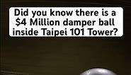 💰$4,000,000 damper ball inside Taipei 101. #taipei101 #taiwan #taipei #travel #marvel