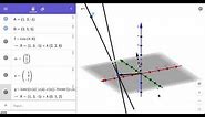 Graphing lines in 3D with Geogebra