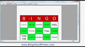 Christmas Bingo Cards - How to be a Christmas bingo card creator