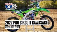 Testing a Monster Energy/Pro Circuit 2022 Kawasaki KX250 Factory Bike