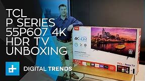 TCL P Series 55P607 4K HDR TV - Unboxing