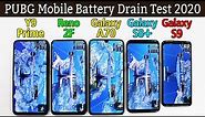 Samsung Galaxy S8 Plus vs S9 vs A70 vs Reno 2F vs Y9 Prime 2019 - Battery Test in 2020!