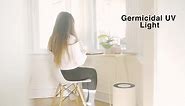 Crane True HEPA Air Purifier with Germicidal UV Light for Small to Medium Rooms up to 300 sq.ft. - Premium EE-5068