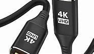 HDMI Cables 20FT/6M, 4K @ 60 Hz in-Wall CL3 Rated HDMI 2.0 Cord High Speed HD Shielded Cord Compatible with Roku TV/Laptop/PC/HDTV and More