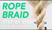 How To Rope Braid Step by Step For Beginners | EverydayHairInspiration