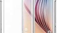 Galaxy S6 Case, Spigen [Ultra Hybrid] AIR CUSHION [Crystal Clear] - [1 Back Protector Included] Scratch Resistant Bumper Case with Clear Back Panel for Galaxy S6 (2015) - Crystal Clear (SGP11317)