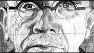 How to use the Grid Method with a Drawing of Chuck Close as an Example