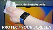 How to install a screen protector for MacBook Pro M1- M2 / 14 16 without bubbles