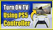 How to Turn on TV with PS5 Controller using HDMI Device Link! (Fast Method!)
