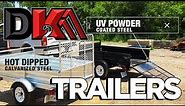 DK2 Trailers | 4.5 ft. x 7.5 ft. Multi-Utility Trailers with Drive-Up Gate