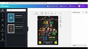 How to make a Roblox Game Birthday Invitation step by step on www.bobotemp.com