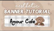 How to make an aesthetic banner for youtube | Tutorial