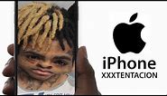 iPhone X but instead it's iPhone XXXTENTACION