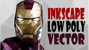 Inkscape Tutorial- Simple Steps To Make Iron Man Low Poly Vector Poster