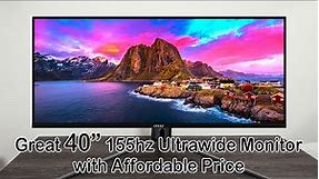 MSI MAG401QR Review - Great Budget 40 Inches 155hz Ultrawide Gaming Monitor