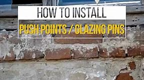 How to install push points/glazing pins