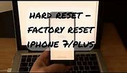 how to Hard reset and Factory reset iphone 8, 8 plus, 7, 7 plus, 6, 6 plus, se, 5, 5s, ipod, ipad