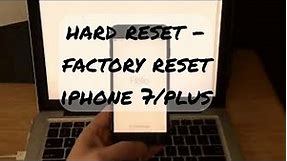 how to Hard reset and Factory reset iphone 8, 8 plus, 7, 7 plus, 6, 6 plus, se, 5, 5s, ipod, ipad