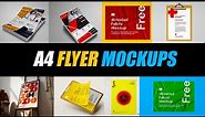 20 FREE A4 Flyer Mockups for your Projects | Photoshop Mockup