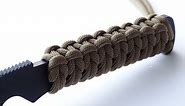 How to Make a Paracord "knife" Handle Wrap-Reef Knot/Square Knot Version - CBYS