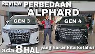 Review Perbedaan New Toyota Alphard Tipe G Bensin 2023 - 2024 || Antara GEN 3 dengan GEN 4 Terbaru