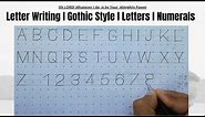 How to write Letters and Numerals in Engineering Drawing | Letter writing | Lettering | 5.1