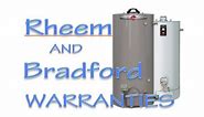 Rheem and Bradford White Water Heater Warranty (Detailed Comparison)