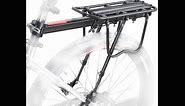 Bike Rear Rack, MTB Carrier Aluminum Rack Installation Guide