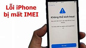 Lỗi Không thể kích hoạt do bị mất IMEI trên iPhone 7 iOS 14.8