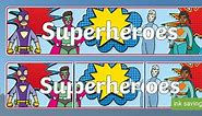 Superhero Display Banner