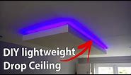 DIY Lightweight Drop Ceiling lighting
