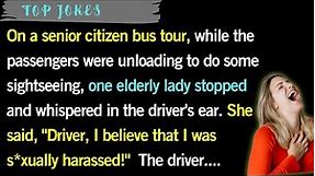 🤣On a senior citizen bus tour, while the passengers were (Prepare to Laugh!) ..| Daily Jokes