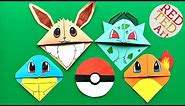 5 MUST TRY Pokemon Bookmark Corner DIY - Eevee & Friends - Cute & Easy Paper DIYs