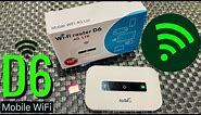 How to Use D6 Pocket WiFi Router | Mobile Wifi D6 4G/5G Modified | 4G LTE MIFI Portable Modem