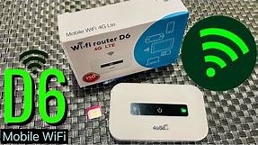 How to Use D6 Pocket WiFi Router | Mobile Wifi D6 4G/5G Modified | 4G LTE MIFI Portable Modem