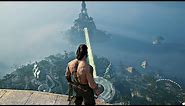 Assassin's Creed Valhalla - Jumping Off Asgard Throne Room HIGHEST Viewpoint & Jump (4K HD) 2020