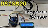 How to use DS18B20 Digital Temperature sensor with Arduino and View on LCD I2C | DS18B20 sensor