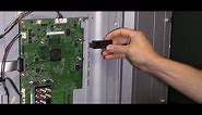 How to fix TV main board with usb firmware update software guide