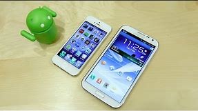 Apple iPhone 5 vs Samsung Galaxy Note 2 (II) Speedtest!