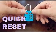 How To Reset TSA Lock Combo Tutorial - Lock Reset Series