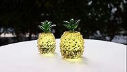OwnMy Crystal Pineapple Figurine Crystal Pineapple Ornament Decorative Crystal Fruit Sculpture Collectible, Glass Pineapple Paperweight Tabletop Centerpiece for Home Office Desktop Decor (5cm x 8cm)