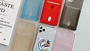 for iPhone 5/5s/SE(2016) Clear Case with Card Holder Slot [Slim Fit] Soft TPU Anti-Scratch Shockproof Protective Flexible Bumper Wallet Case for iPhone SE(2016) iPhone 5/5s(Clear)