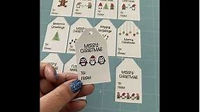Printable Christmas Gift Tags for Cricut and Silhouette