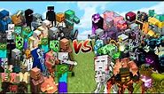 MINECRAFT MOBS vs MODDED MOBS in Minecraft Mob Battle