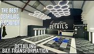 Detailing Studio Goals! We transformed this unit using our self draining tiles & hex led lights
