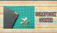 how to make photo corners for scrapbooking