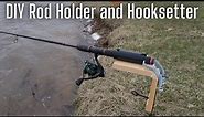 DIY Hooksetter Catches The Fish Of The Day (Rod Holder Build and Catch)
