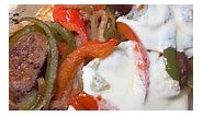 Sausage and Peppers Sandwich * Full recipe on Instagram* #sausage #sandwich #lachefdelpueblo #Subscribe | Chef Rosie Batista