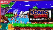 Classic Sonic The Hedgehog 1 (1991) zones reimagined in 3D